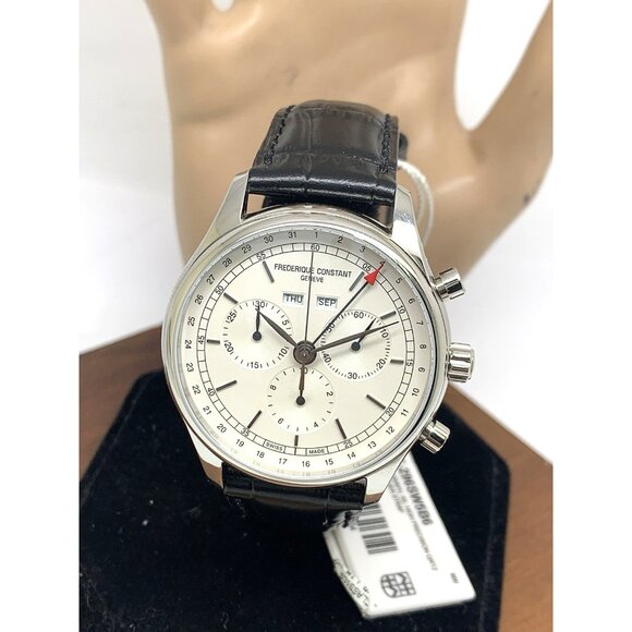 Frederique Constant Men's Watch FC-296SW5B6 Swiss Quartz Triple Calendar 40mm - Picture 1 of 12
